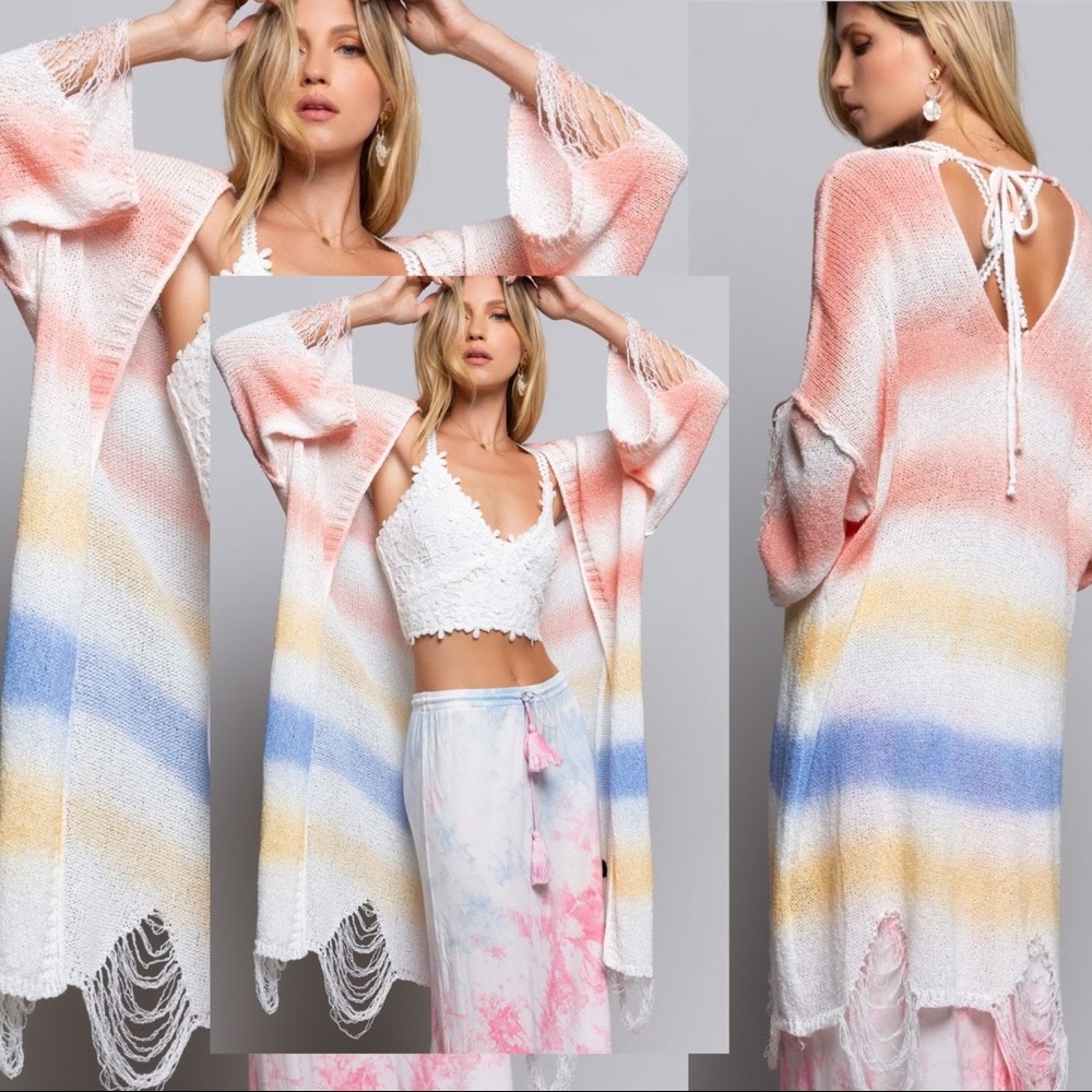 Hand-dipped cardigan